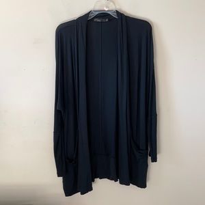 Prana Black Long Sleeve Open Front Cardigan- Size L